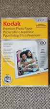 Kodak Premium Photo Paper 100 Sheets Gloss 4 x 6" Instant Dry NEW SEALED.