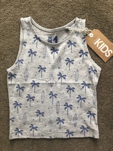 Cotton On Kids Boys Surf Singlet Top Size 1 NWT