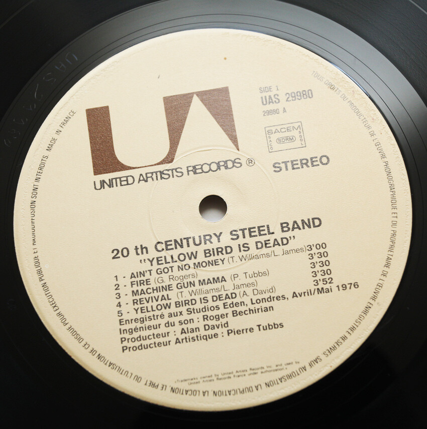 NM 20TH CENTURY STEEL BAND Yellow bird is dead french 1976 UAS