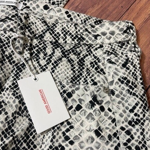 Good American Snake Print Good Waist Skinny Jeans Women's Plus Sz 24 - Picture 7 of 12