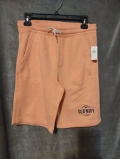 Old Navy Apricot Logo Sweat Shorts Youth Boys Size XL NWT. SFC 1984