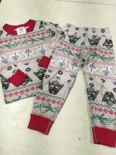 HANNA ANDERSSON 100  ORG COTTON STAR WARS LONG JOHN PAJAMAS  90 3T  3
