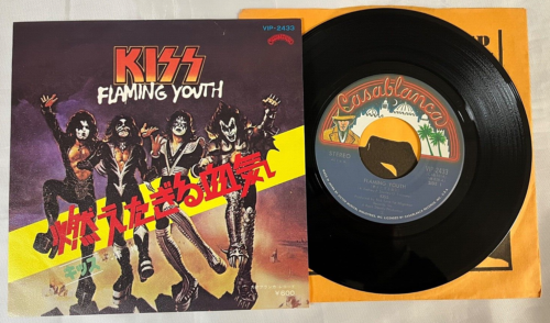 KISS FLAMING YOUTH / God Of Thunder 7" Single Japan Picture Sleeve 45 RPM Ace