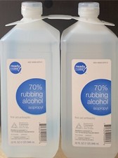 2 PACK 70 Rubbing Alcohol Isopropyl 32 Ounce Bottle X2 Exp 12/2025