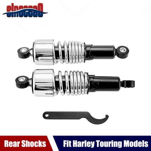 10.5" Preload Adjustable Rear Shocks For Harley Touring FLT FLHT FLHR