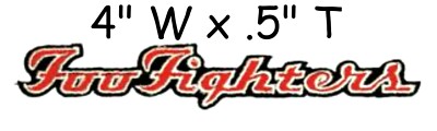 FOO FIGHTERS LOGO - EMBROIDERED PATCH - BRAND NEW - MUSIC BAND 0392