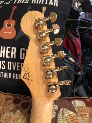 60's Fiesta Stratocaster AllParts BOUND NECK Top Loader Gold Hrdwr Strat L@@K! - Bild 13 von 24