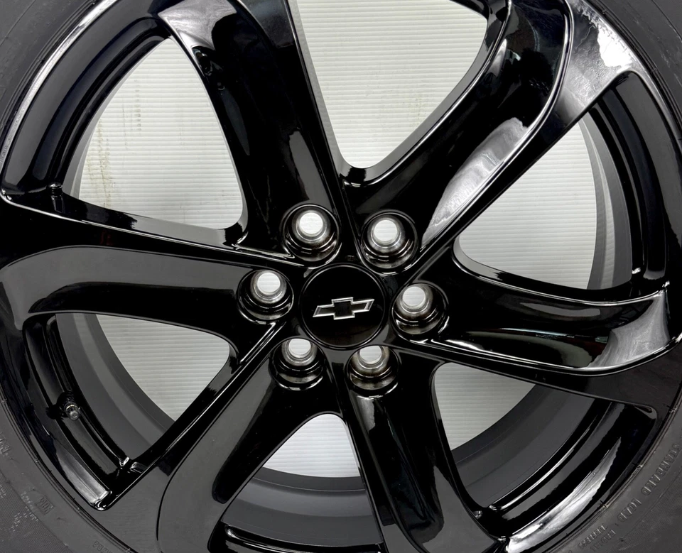 Chevrolet Traverse Enclave GMC Acadia 20" negro brillante llantas llantas neumáticos OEM Foto 3 de 4