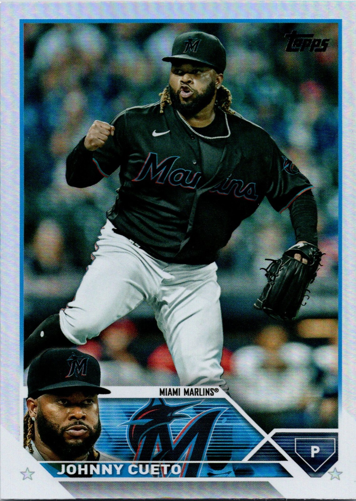 2023 TOPPS SERIES 2 Baseball #551 JOHNNY CUETO RAINBOW FOIL SSP