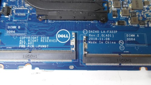 Genuine Dell Latitude 7490 Motherboard i7-8650U 1.9Ghz Motherboard 0PP44F - Picture 4 of 6