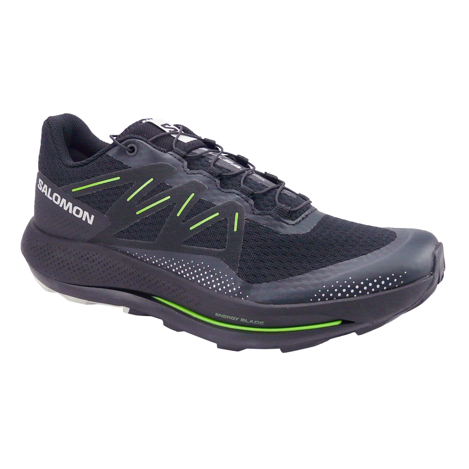 Salomon Pulsar Trail Uomo Nero Nero Verde Geco US 9 5