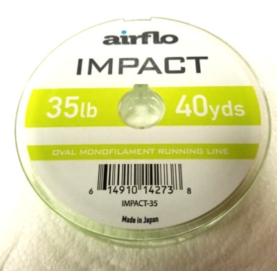 AIRFLO IMPACT 35 LB OVAL MONO RUNNING LINE IN CHARTREUSE