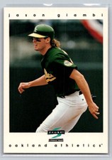 💎1997 Score Baseball Dugout Collection #241 Jason Giambi - Oakland Athletics💎