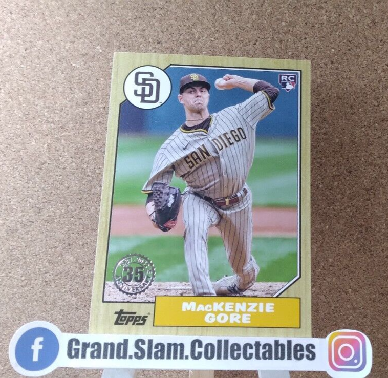 2022 Topps Update '87 Topps #87TBU-39 MacKenzie Gore San Diego Padres
