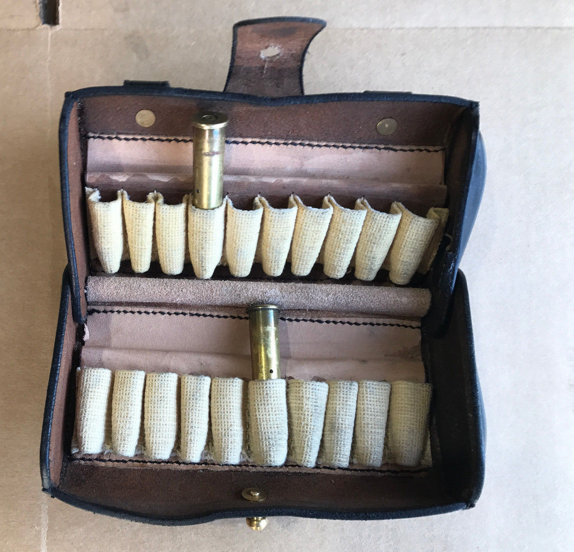 Army M1874 McKeever Leather Ammo Pouch Type 2 for .45-70
