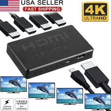 4 Port HDMI 4K Hub Multi Splitter Amplifier For HDTV 1080P 1 input 4 output