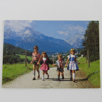 German Kids in the Mountain Range Post Card Vintage 1980's | eBay