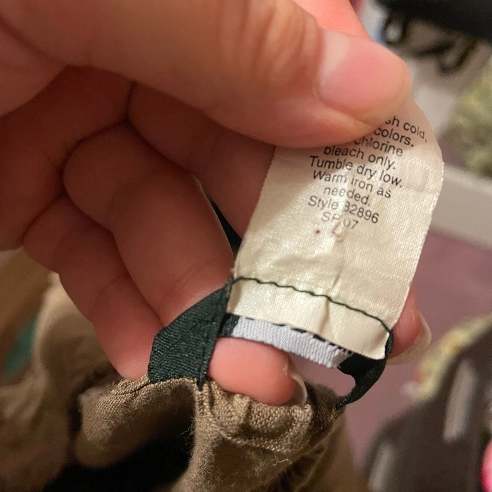 VESTIDO DE NATAÇÃO FEMININO J CREW MARROM LINHO TAMANHO MÉDIO - Imagem 4 de 4