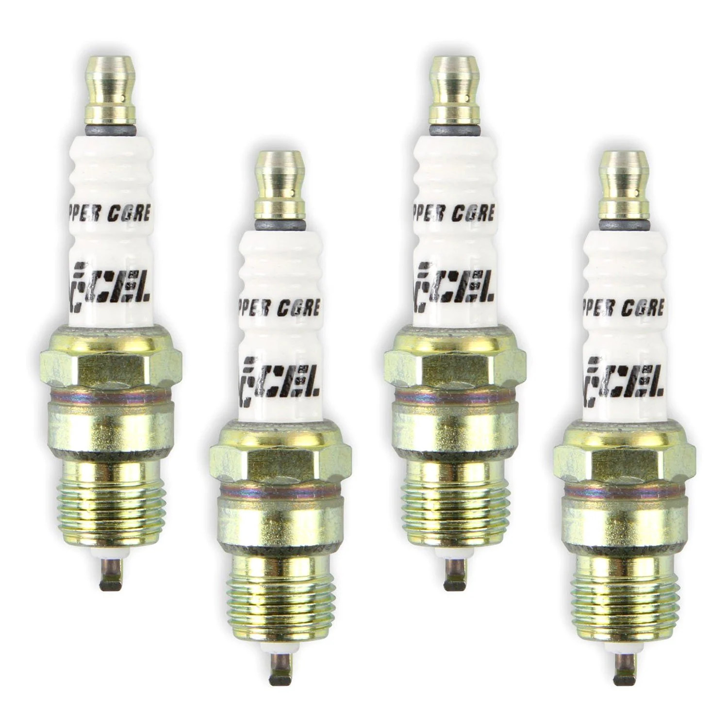 For GMC K25 1976-1977 ACCEL 0576S-4 U-Groove Copper Spark Plugs