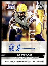 2022 Pro Set Draft Auto Ed Ingram #PSA-EI1