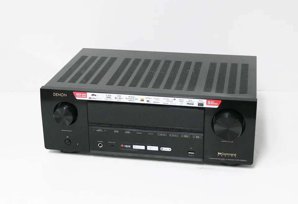 Denon AVR-X1800H 7.2-Channel Network A/V Receiver - Image 2 of 4