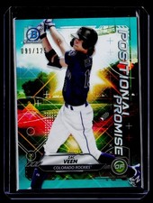 2021 Bowman #POS-ZV Zac Veen Chrome Positional Promise Aqua Refractor #/125 BS74