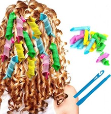 18PCS Magic Hair Curlers Set   Wave Formers, No-Heat Hair Rollers, DIY Curling 
