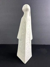 Hassan Heshmat Modernist Ceramic Woman w/ Incised Panels - 12.5” Egypt (3)