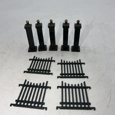 Vtg Dept 56 Heritage Village Wrought Iron Fence Extensions 9 Pc. Set 5515-8 READ