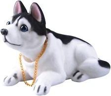 Wakauto Bobblehead Dolls Shaking Head Dog Desktop Ornament Gift for Husky 