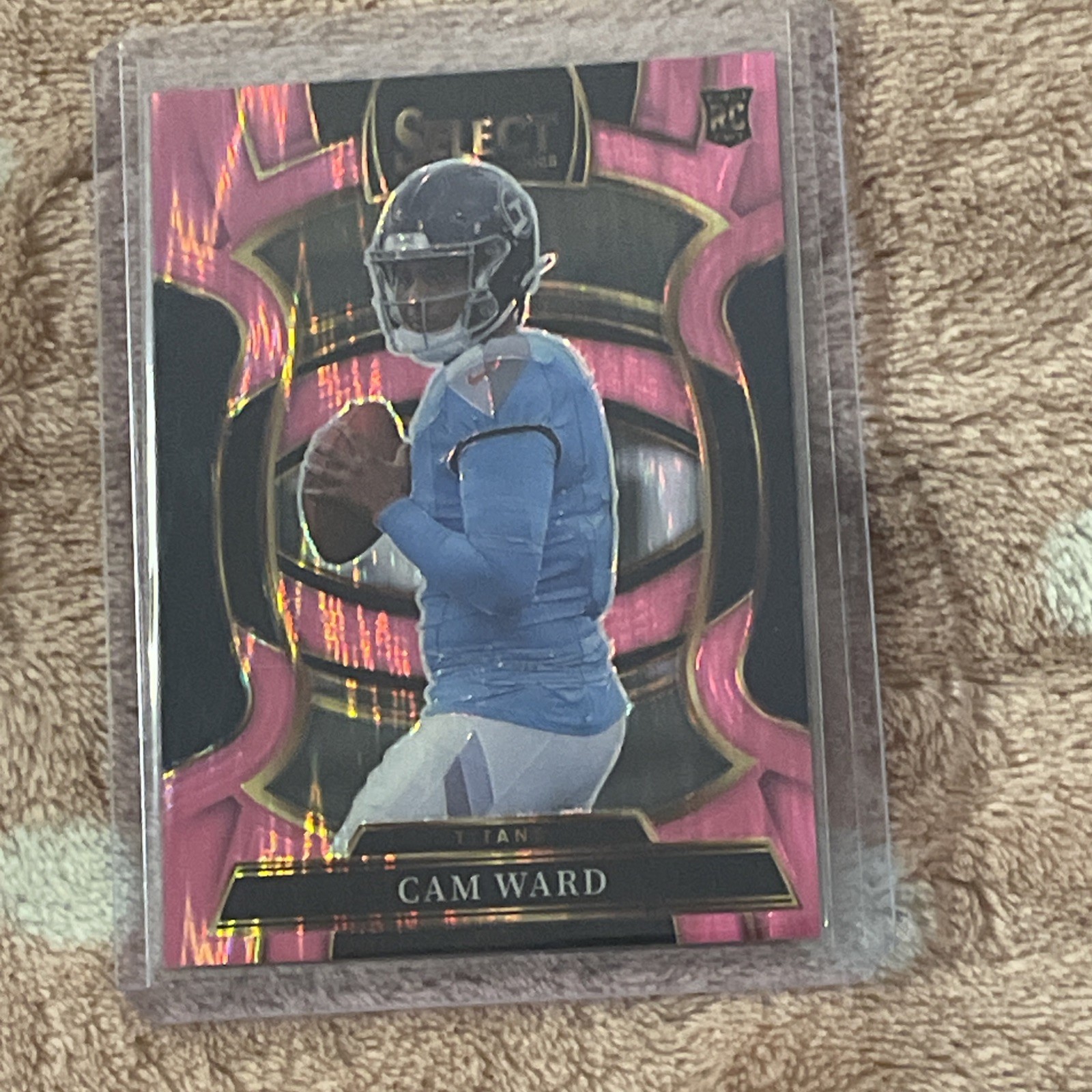 2025 Panini Select - Concourse Cam Ward #26 Pink Shock Prizm (RC)