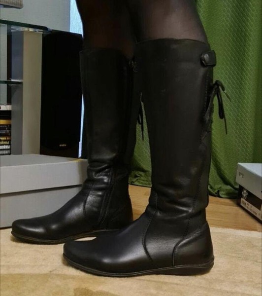 Women Carlo Pazolini Boots Black Leather 38.5 #1075