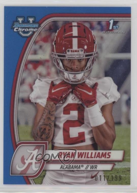 2024 Bowman U Chrome Blue Refractor 11/199 Ryan Williams #53