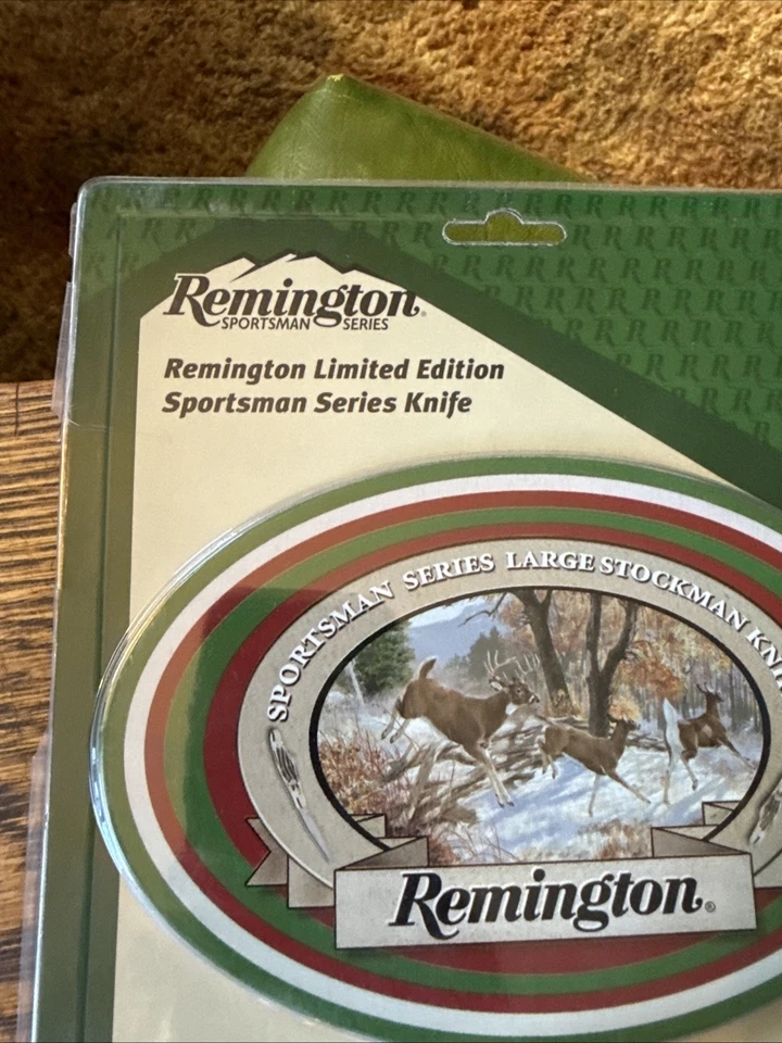 Juego de cuchillos de colección Remington edición limitada serie Sportsman Stockman Ciervo Nuevo de Lote Antiguo Foto 4 de 4