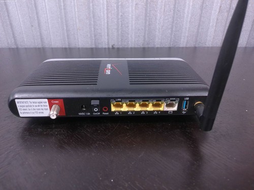 Actiontec Verizon MI424-WR Rev.C WiFi Wireless Router Modem w/ Adapter - Picture 3 of 5