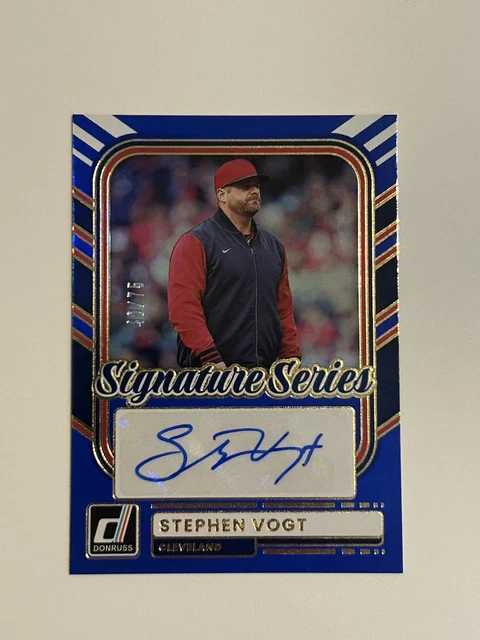 2026 Donruss Stephen Vogt Signature Series Auto Blue 40/75 Autograph Guardians