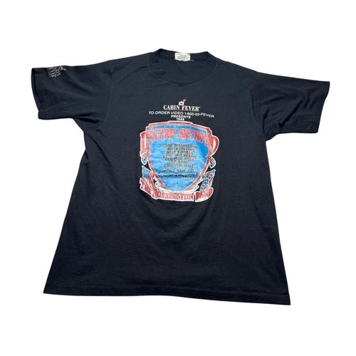 Lynyrd Skynyrd Cabin Fever Tour T-Shirt L Made in U 1980s vintage concert t-shirt, vintage, single stitch, B+ condition