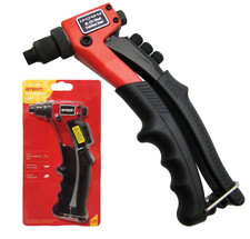 RIVET GUN HAND SQUEEZE LONG ARM POP BLIND BIG RIVETER GARAGE 2.4mm - 4.8mm B3520