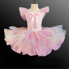 Kids Clothe Stage Performance Princess Fairy Girls Dress Ballet Tutu Dance Party