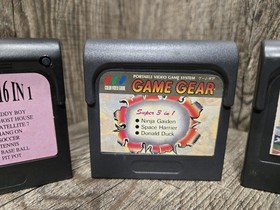 Sega Game Gear Game Combo Cartriges (Set Of 3)
