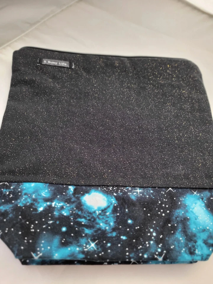 Zippered Project bag for crafters project bag, Storage bag for knitters - Image 4 of 4