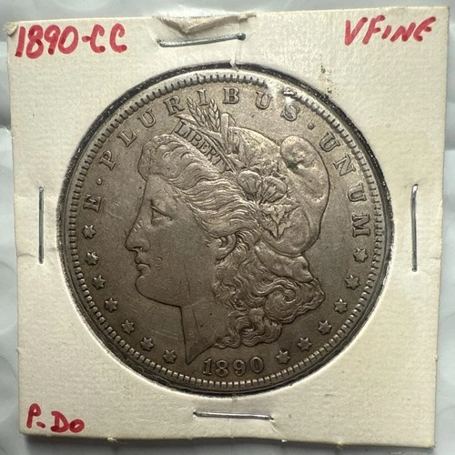 1890-CC Morgan Dollar VF VERY FINE condition
