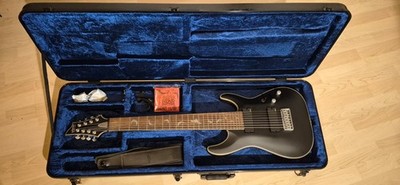 Schecter Damien Platinum-8 Satin Black + Koffer und mehr