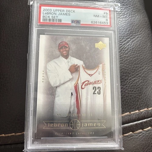2003 Upper Deck Box Set#9 Lebron James ROOKIE RC NM-MT PSA 8 Graded Card