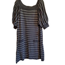 JH Short Puff Bell Sleeve Sweater Dress with Front Pockets XL