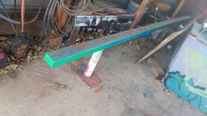Skateboard Rail 16ft Long, 10" High Square Bar Rail