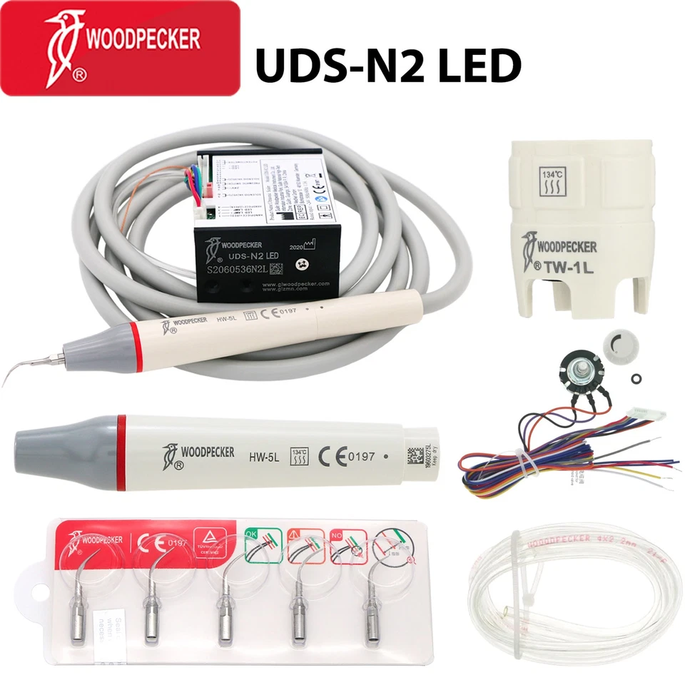 Woodpecker Dental UDS-N2 LED Ultrasonic Piezo Scaler Built in LED Handpiece EMS