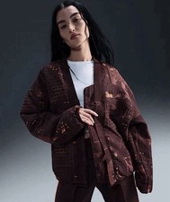 Nike Naomi Osaka Sustainable Materials Woven Jacquard Jacket Crimson Size L 300