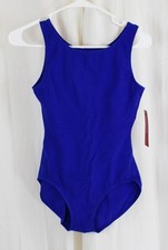 Capezio Women's High-Neck Tank Leotard Blue Size Medium