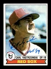 1979 Topps # 320 Carl Yastrzemski Autograph Signed Auto Card Boston Red Sox